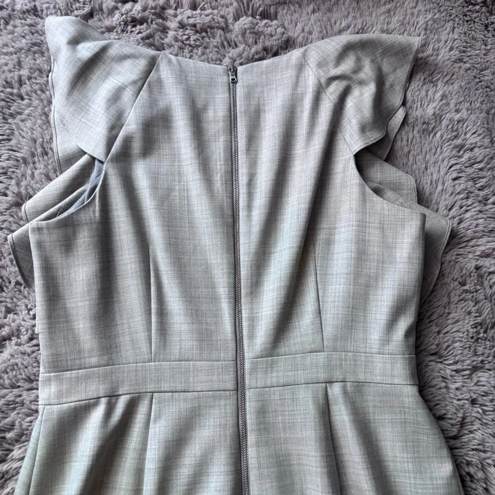 NWT J Crew ruffle sleeve sheath dress 100% wool